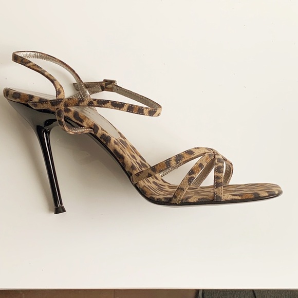 NWOT Dolce & Gabbana leopard open toe pumps SZ: 39 - Picture 8 of 16